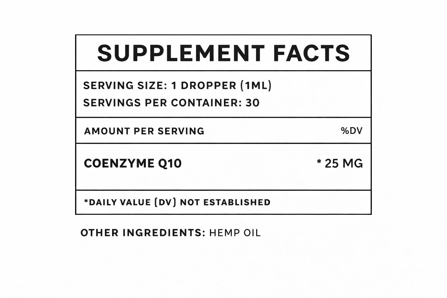 Oliver & Co. CoQ10 for Dogs bottle with delicious taste ideal for easier dosing.