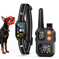 Ollapet 2-in-1 bark collar remote provides extended range for outdoor training.