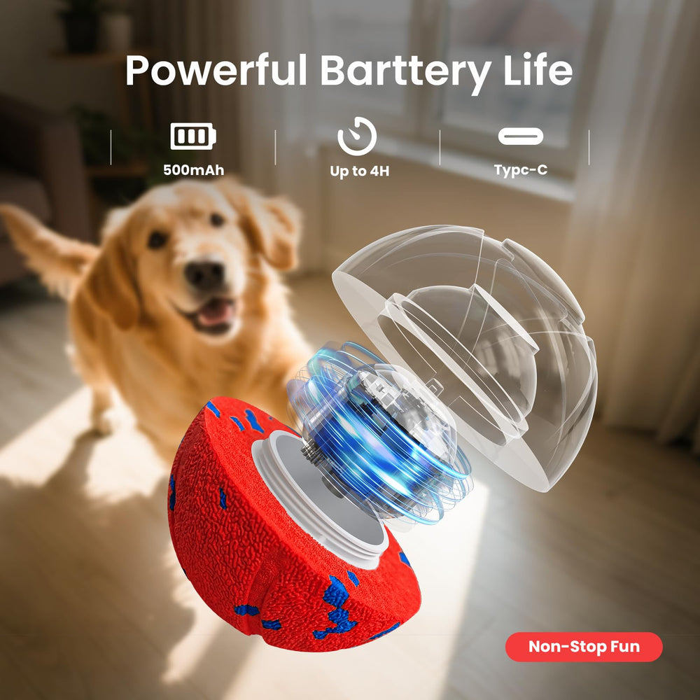 Ollapet ball with 3.2-inch diameter for versatile dog sizes