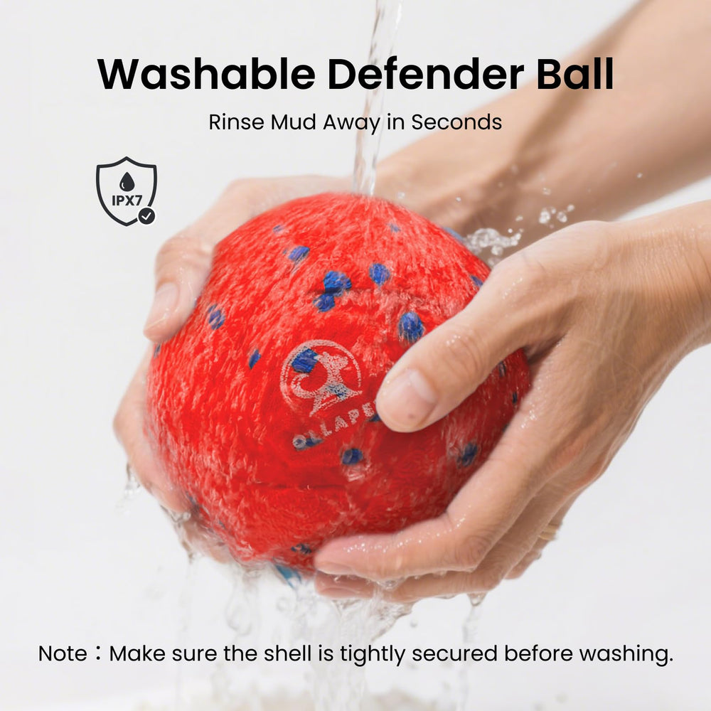 Ollapet ball quick-clean exterior after muddy play