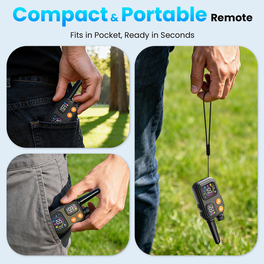 Ollapet mini remote with lanyard supports training on the go.