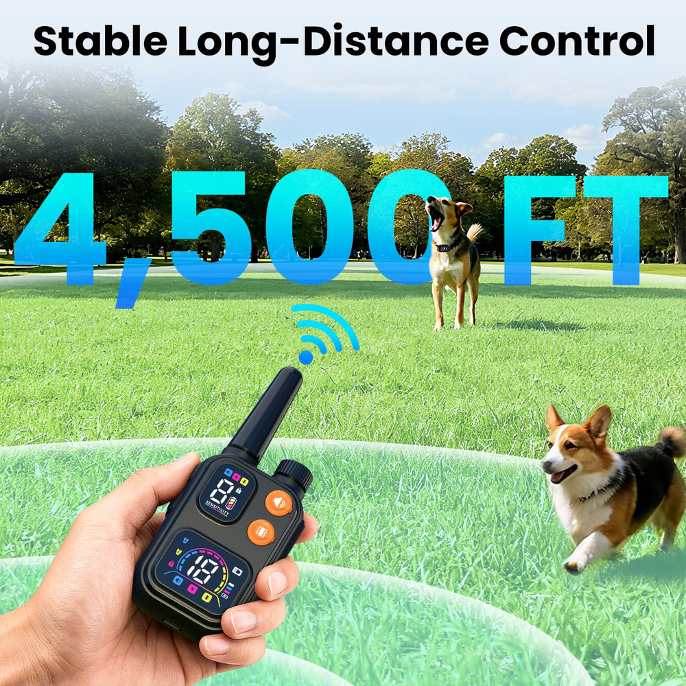 Ollapet universal-fit collar suits small to large dogs at home or park.