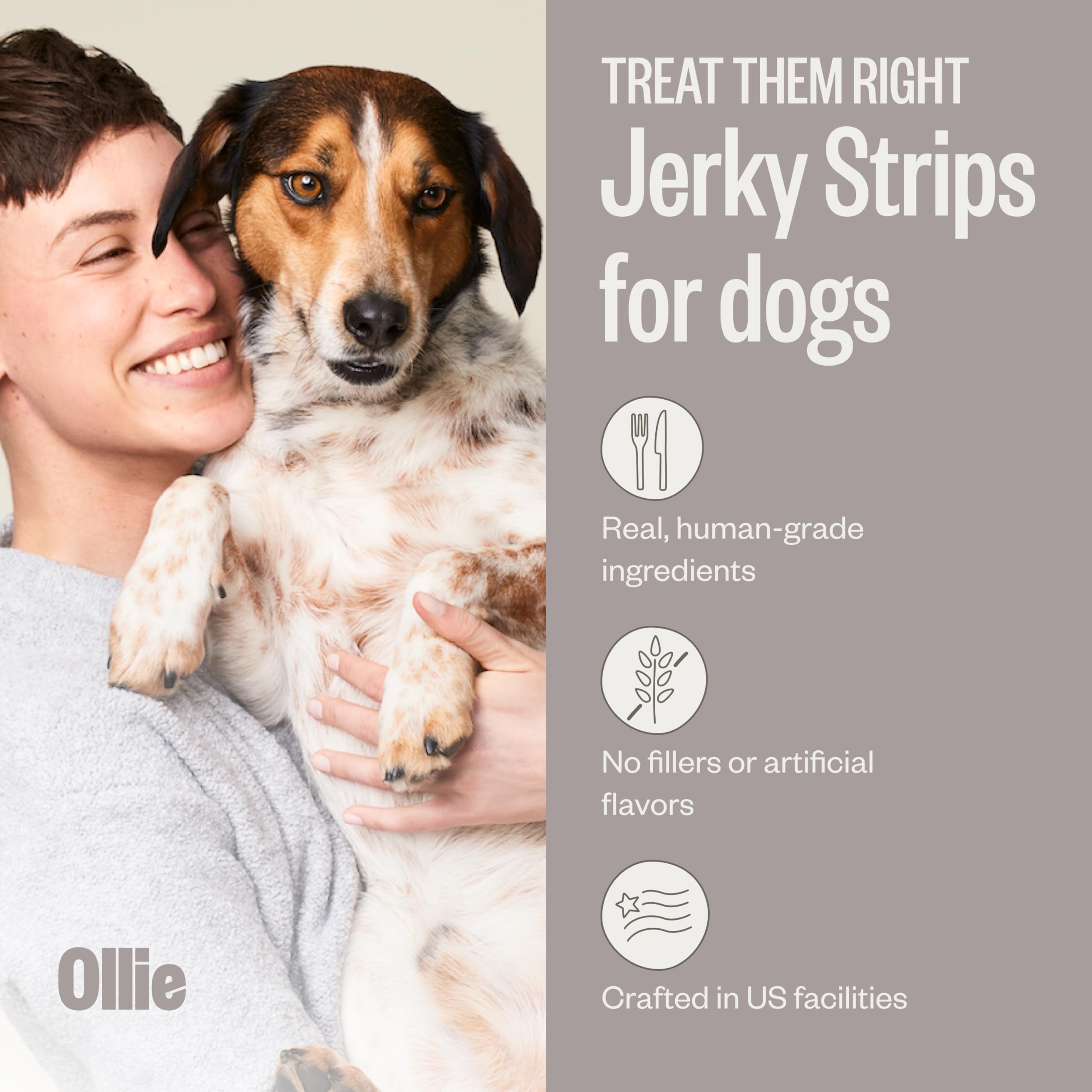 Ollie beef and sweet potato jerky pack, real meat for tasty snacks