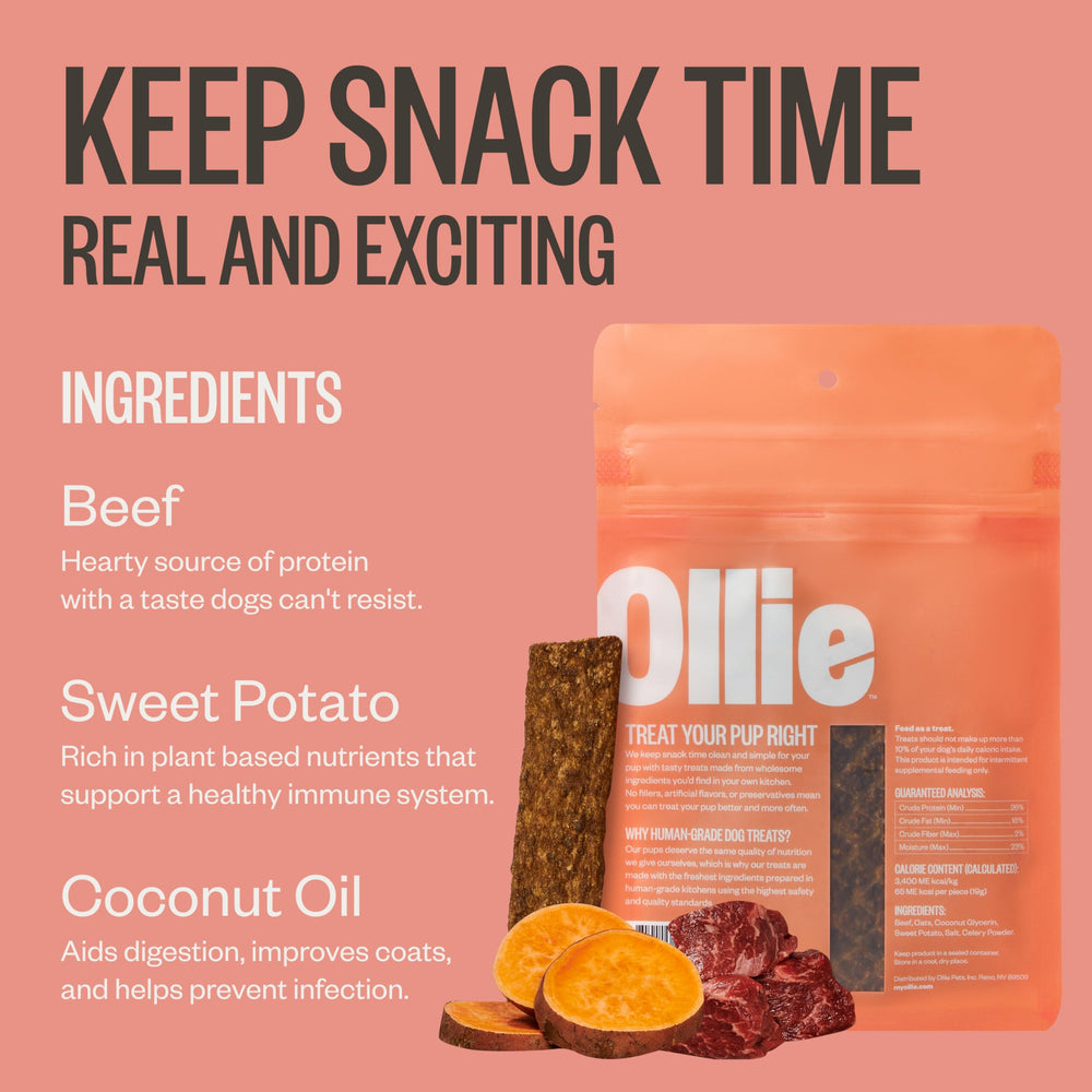 Product on shelf emphasizes human-grade quality and no fillers.