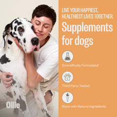 Ollie Dog Skin & Coat scoop close-up for easy serving and routine coat care.