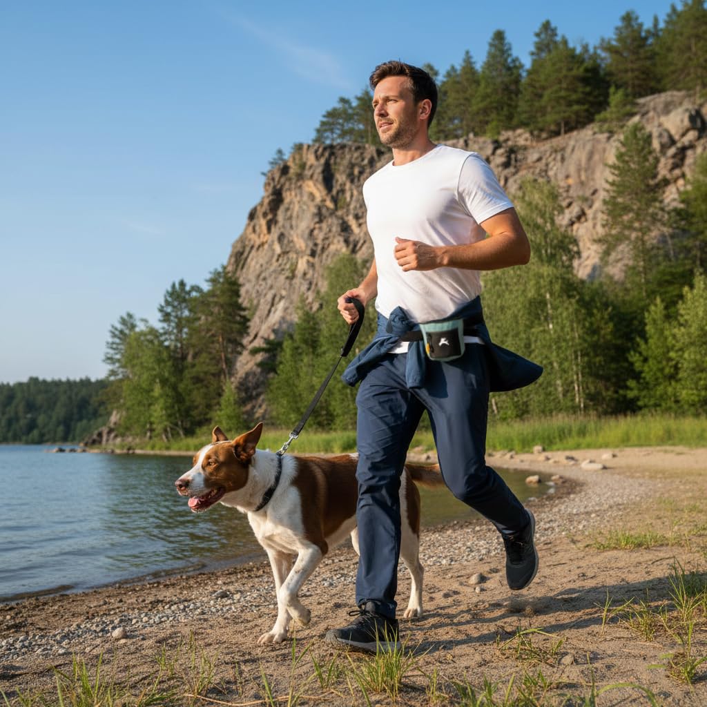 OllyDog Goodie Bag clip-on waist belt enables hands-free training and swift rewards