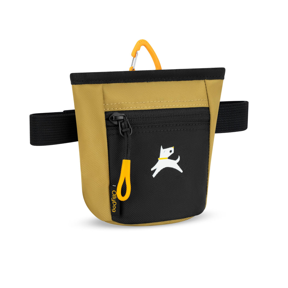 OllyDog Goodie Bag three-ways wear for versatile training setups.