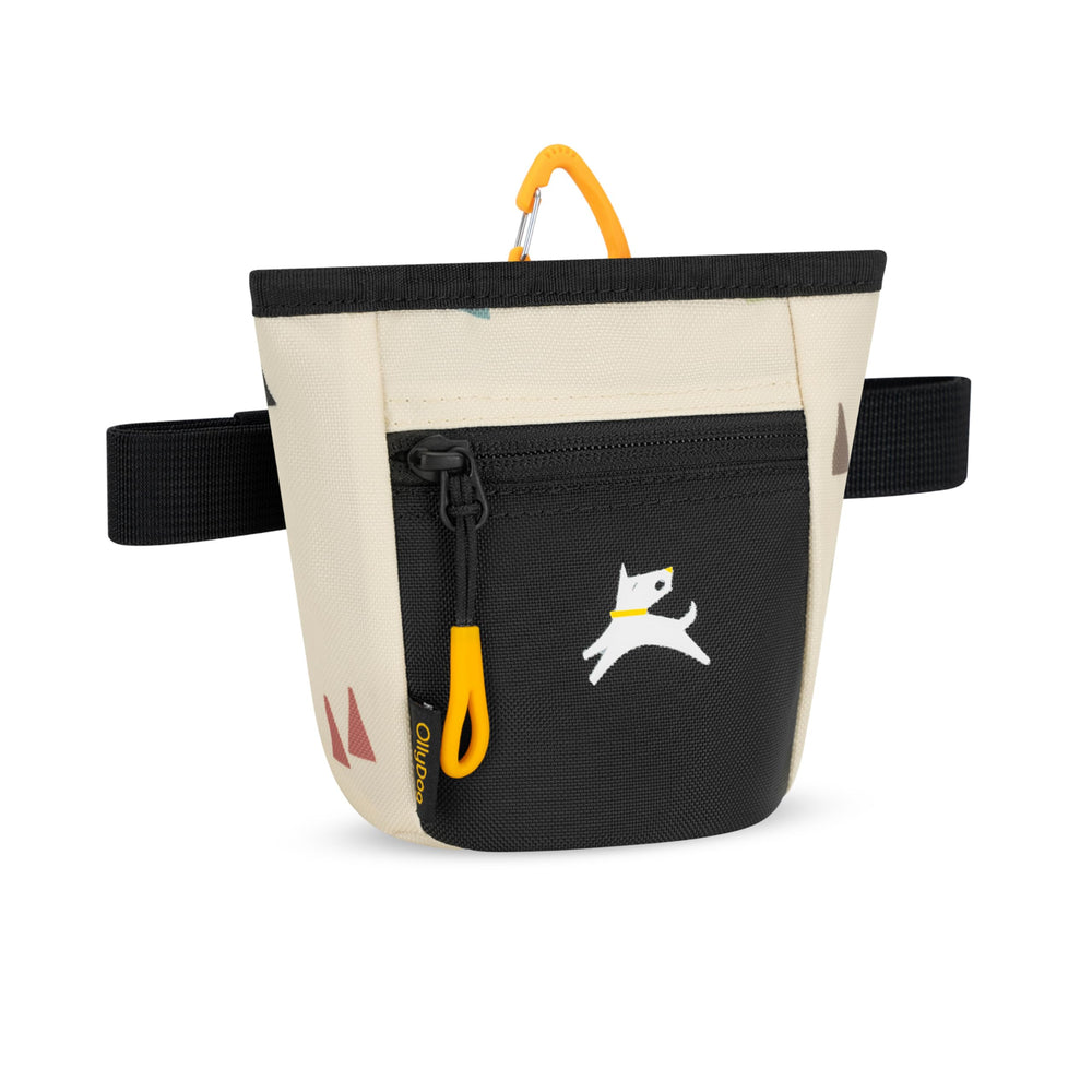 OllyDog Goodie Treat Bag hands-free training with belt-clip for convenient use.