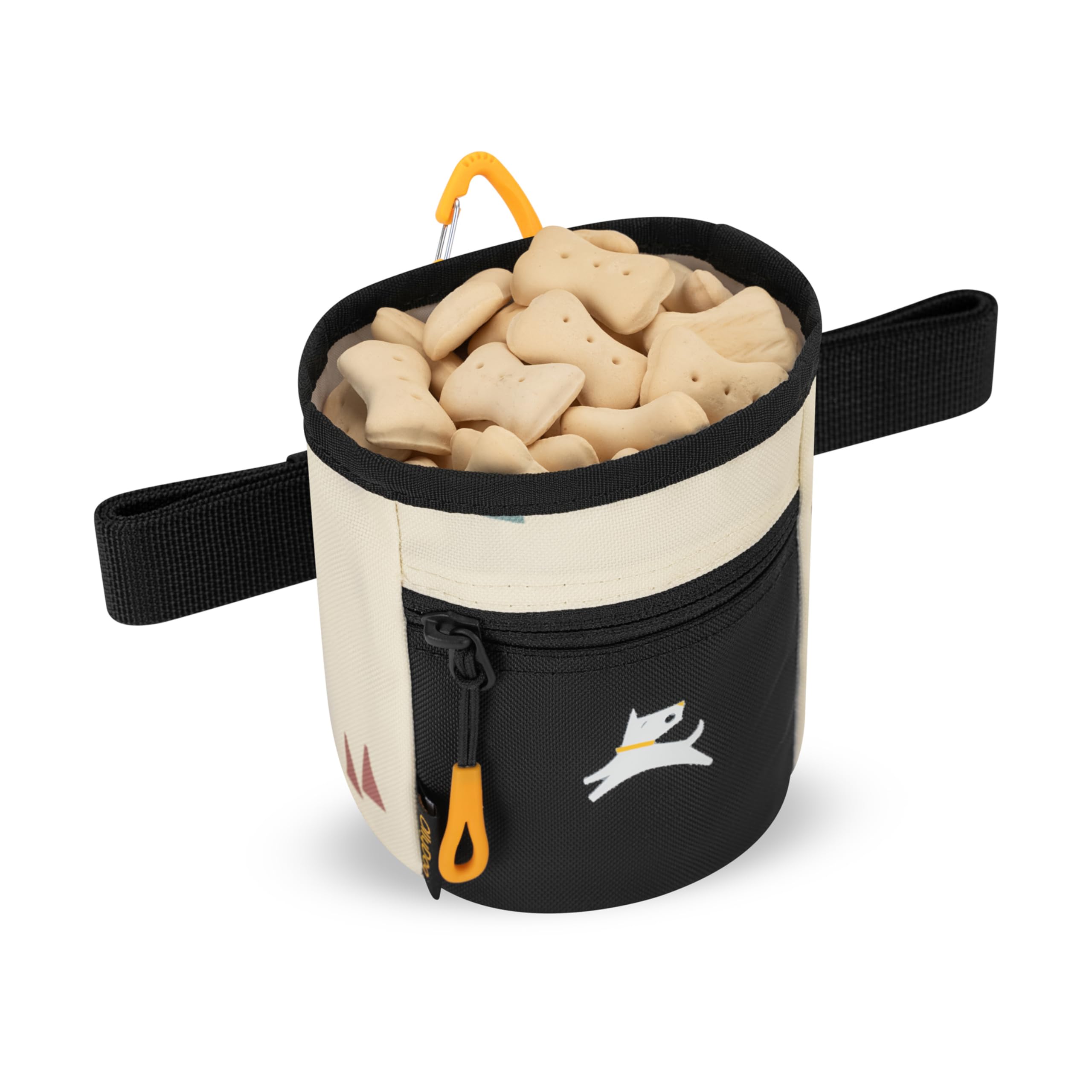 OllyDog Goodie Treat Bag magnetic-closure for easy access during sessions.