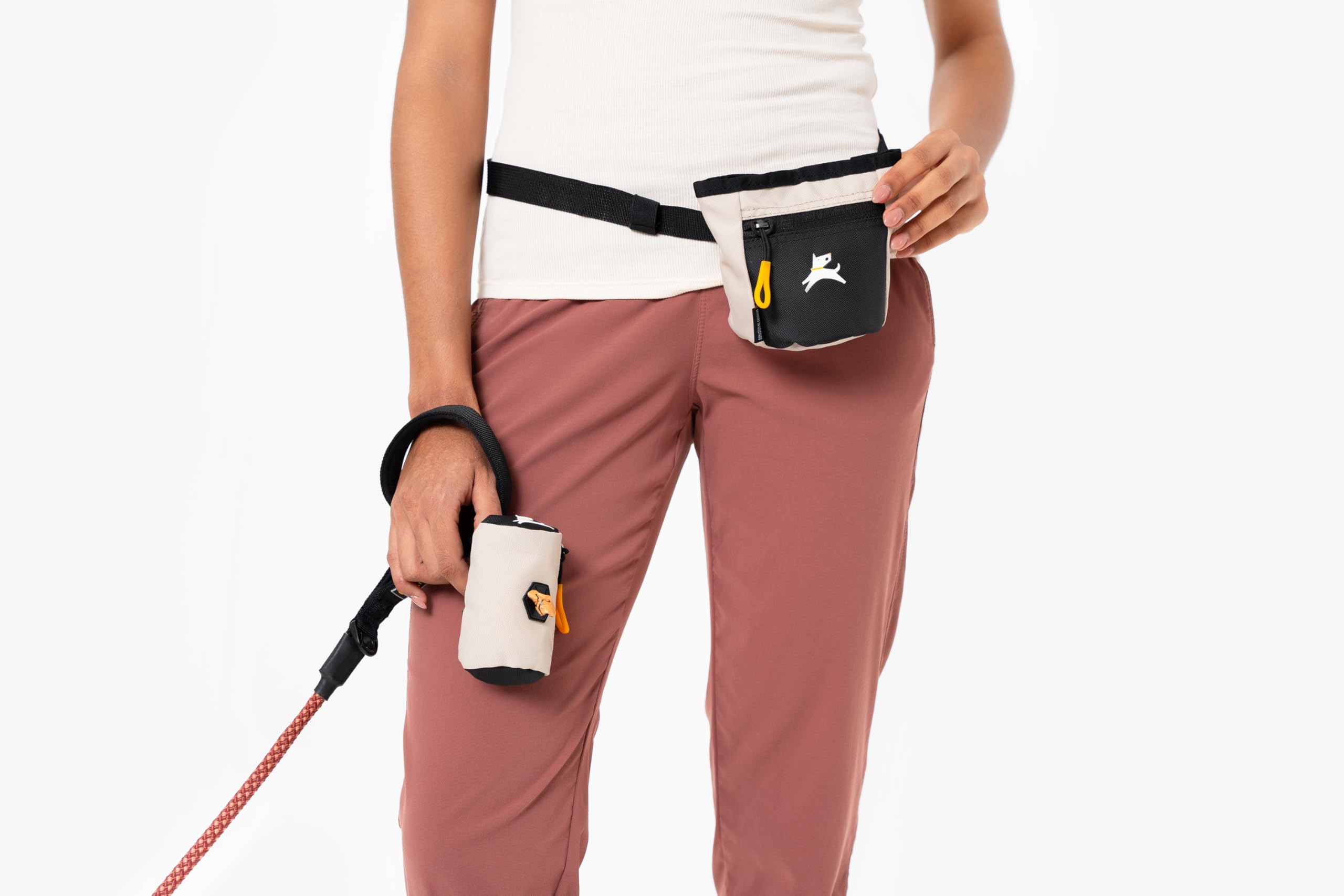 OllyDog Goodie Treat Bag with magnetic closure enabling quick rewards.