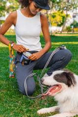 Removable waist-belt lets you switch to belt-loop wear with OllyDog Goodie Bag.