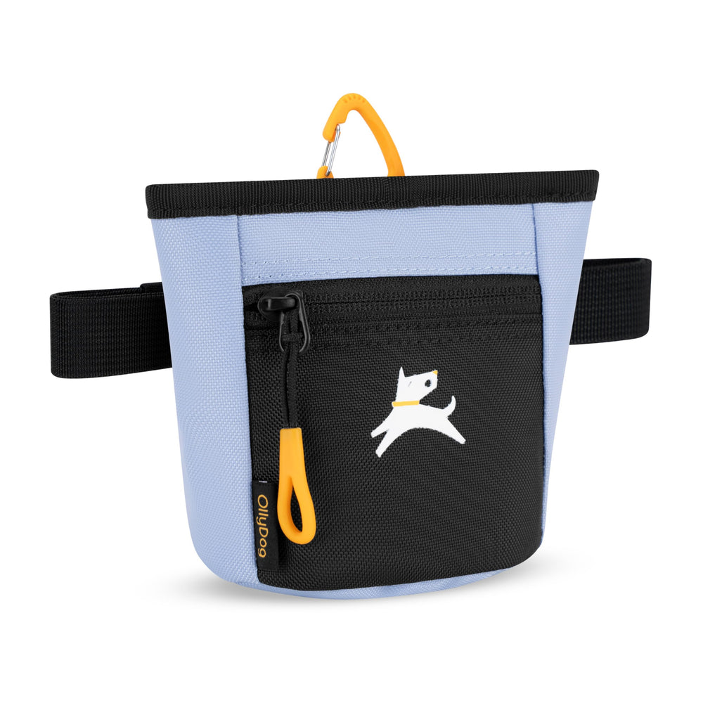 Compact pouch size fits small treats for quick rewards with OllyDog Bag.
