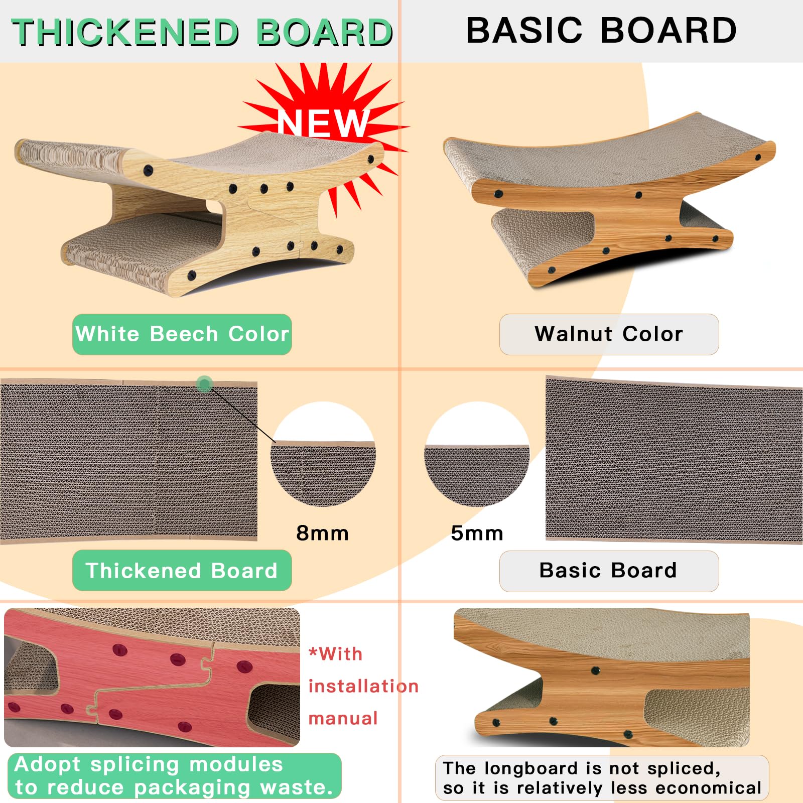 Olurrsia eco-friendly cardboard scratchpad with non-toxic adhesives.