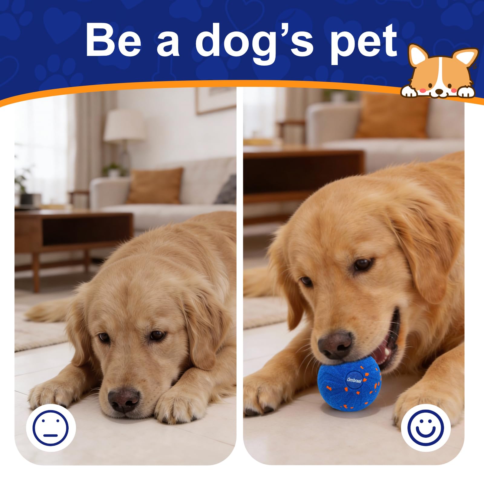 Ombrael toy is suitable for medium to large dogs, reducing boredom