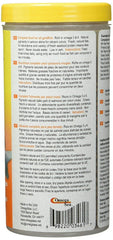 Omega One Goldfish Pellets 3-pack side view showing 8 oz jars and container design