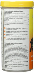 Omega One Goldfish Pellets color pigments from salmon skin highlighting vibrant hues