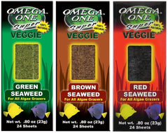 Omega One Green Seaweed Treat box offers crunchy greens for a healthy veggie snack