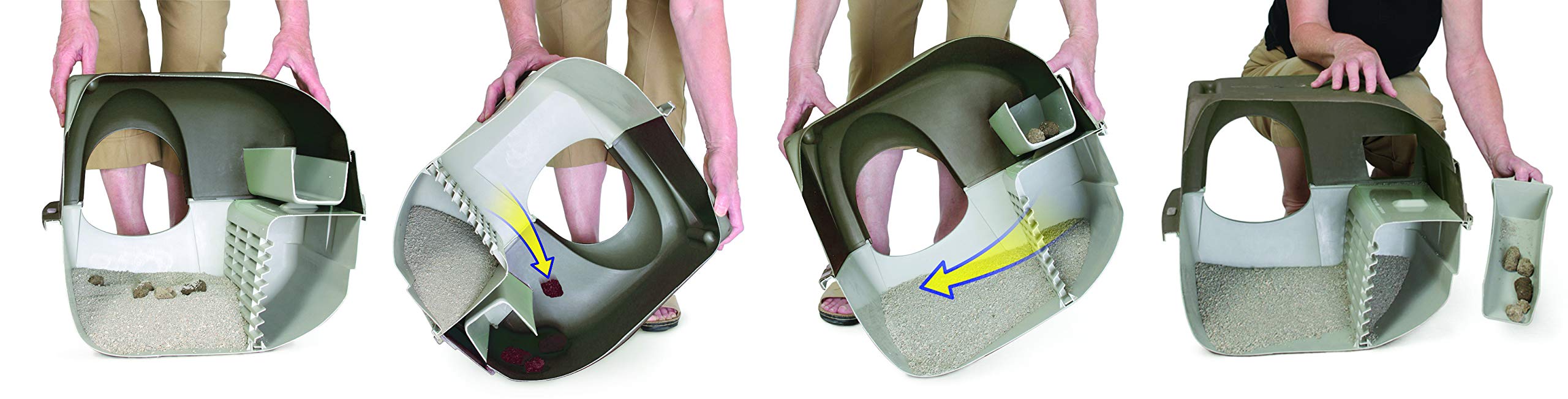 Omega Paw Elite waste tray removal enables quick, clean disposal.
