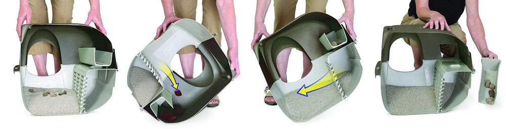 Omega Paw Elite waste tray removal enables quick, clean disposal.