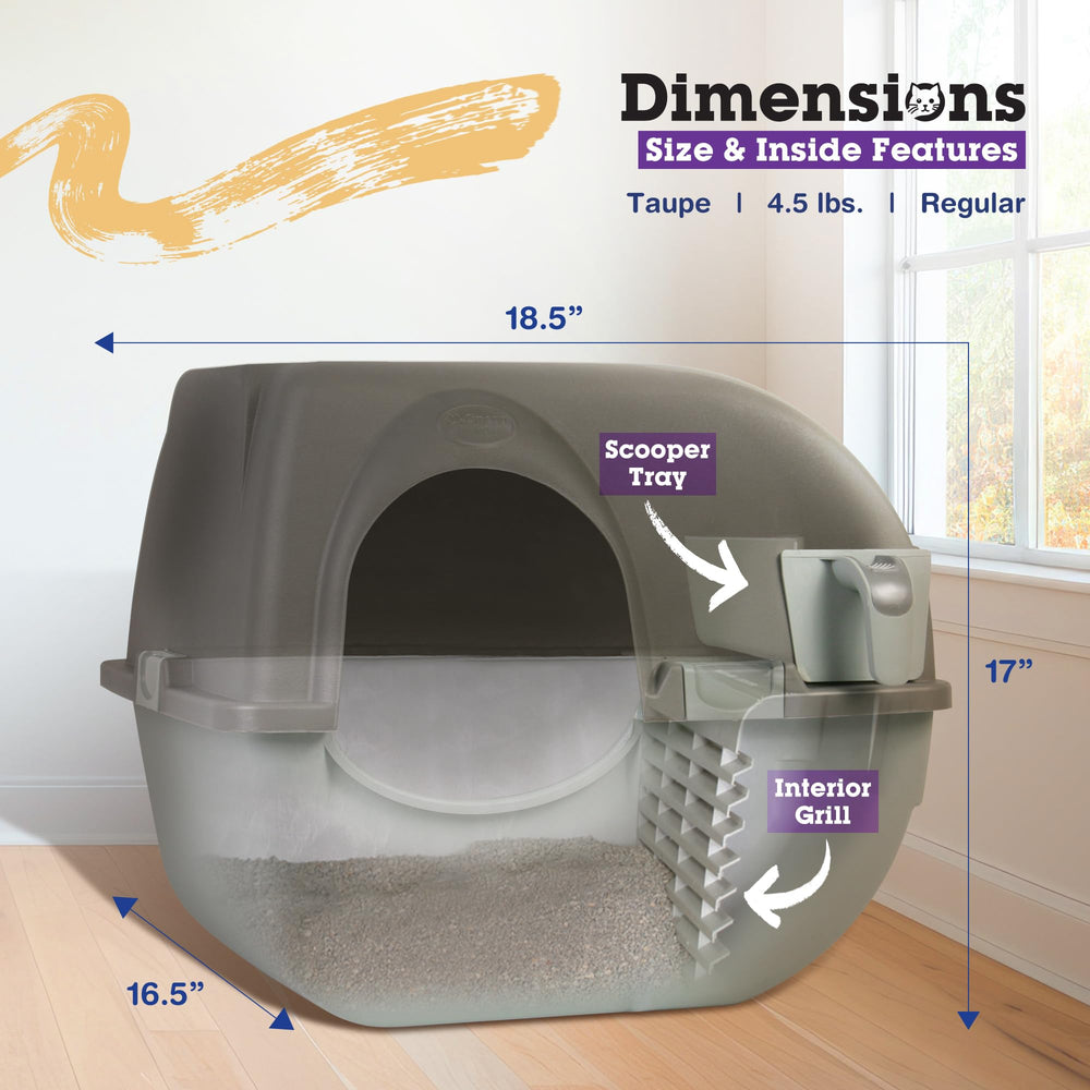 Omega Paw NRA15 pull-out drawer detail for easy waste disposal.