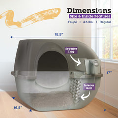 Omega Paw NRA15 pull-out drawer detail for easy waste disposal.