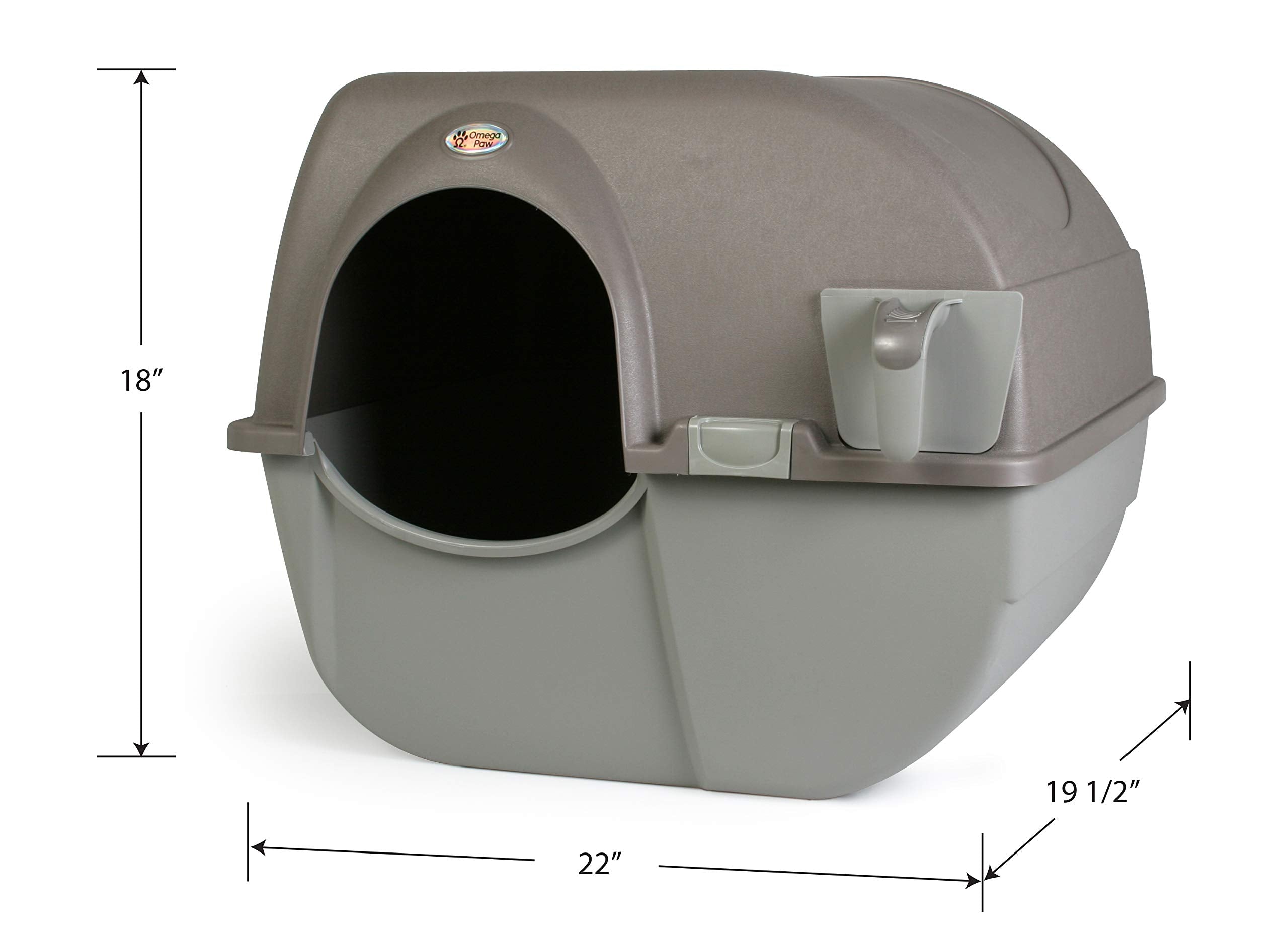 Omega Paw Roll 'n Clean needs no electricity for convenient placement.