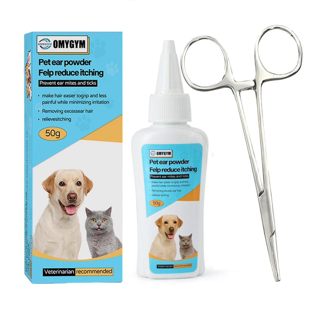OMYGYM Ear Powder bottle for deep-cleaned dog ears