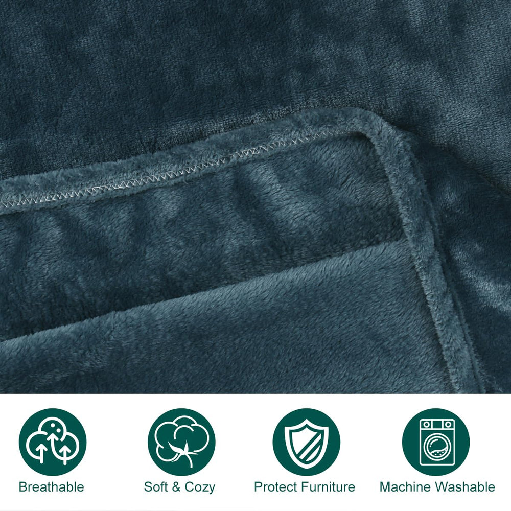Onarway four-pack blanket set, versatile for bed, sofa, car
