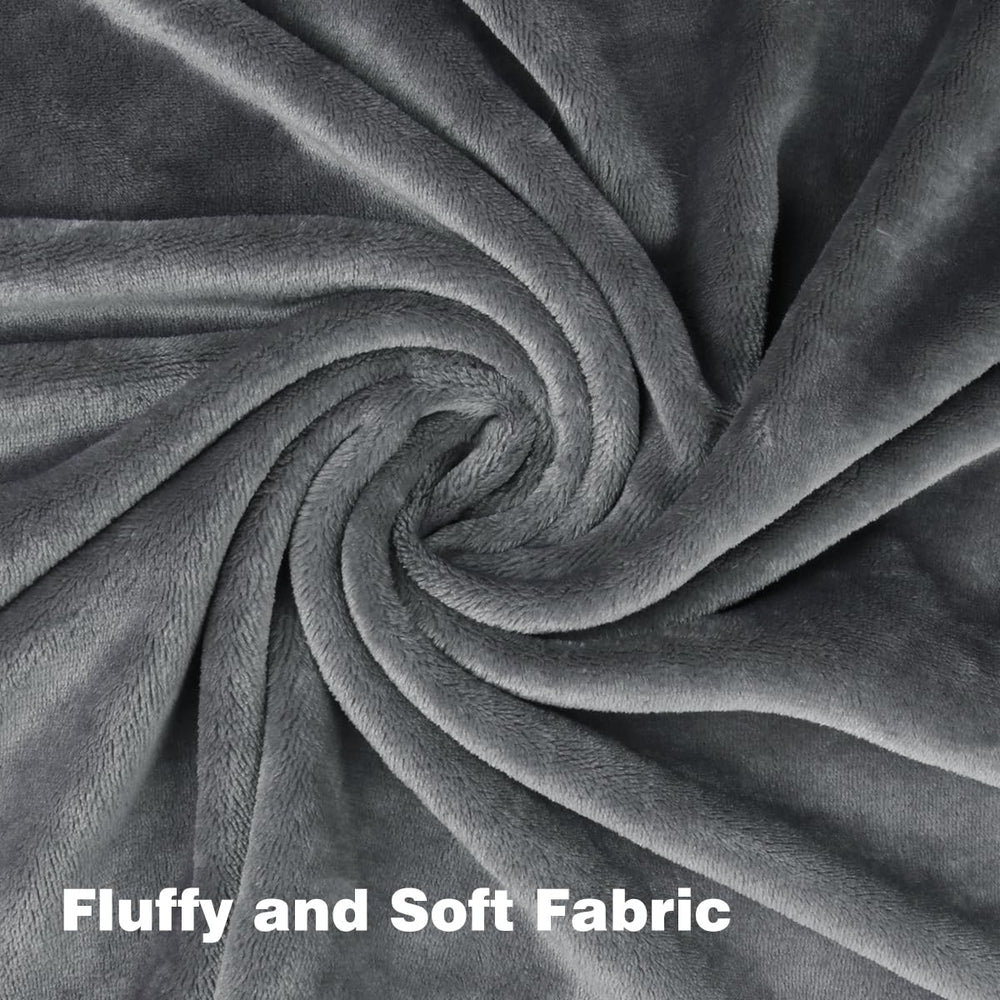 Travel-friendly blanket folds compactly for easy packing during trips