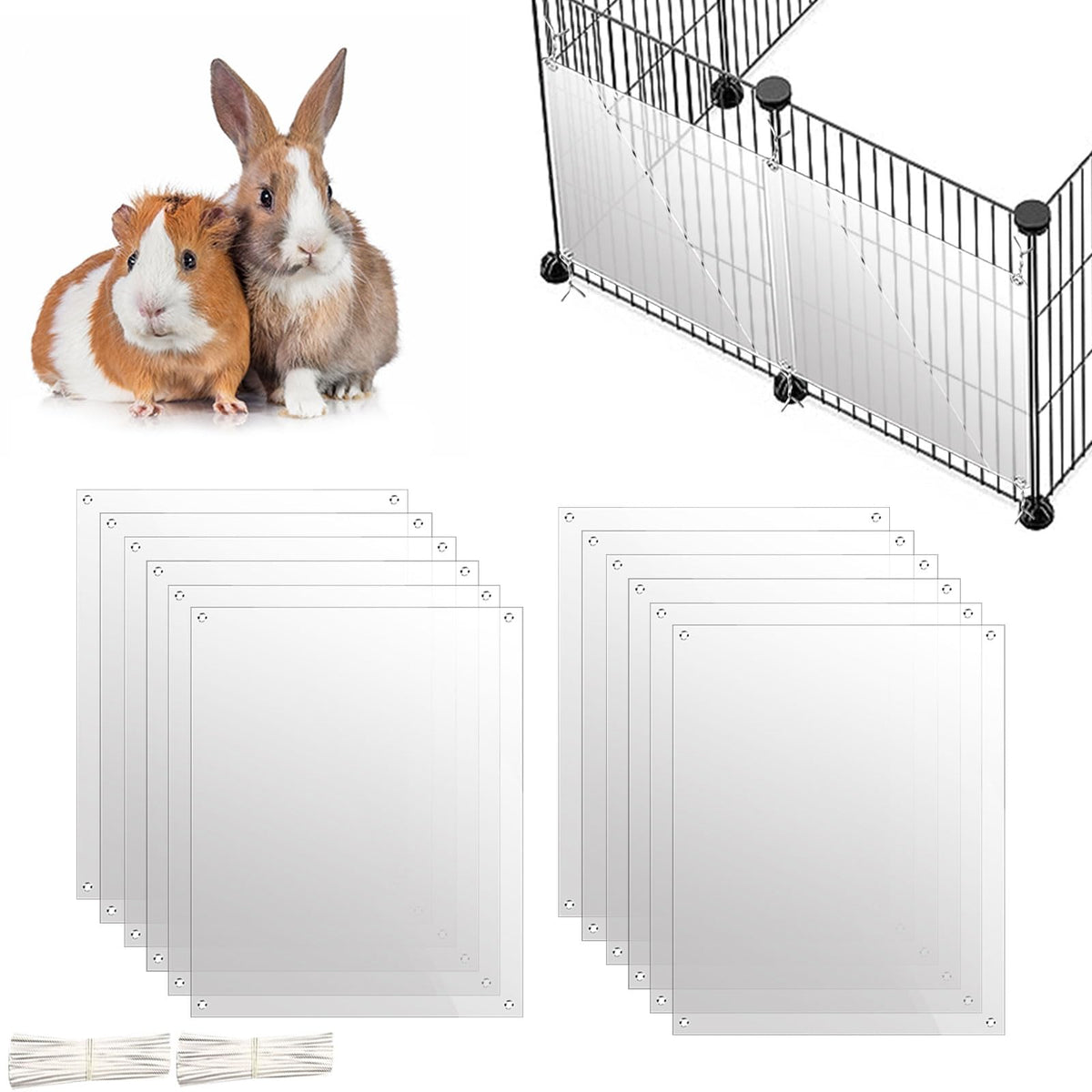 Oncpcare urine guard 10x8 shield protects small animal cage mess