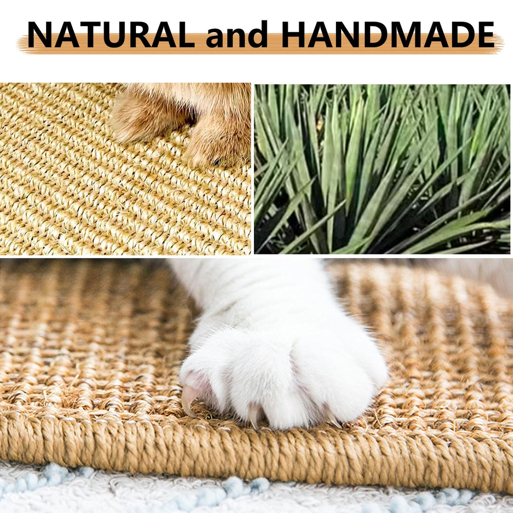 Oncpcare rabbit scratch mat with hemmed edges for safe use
