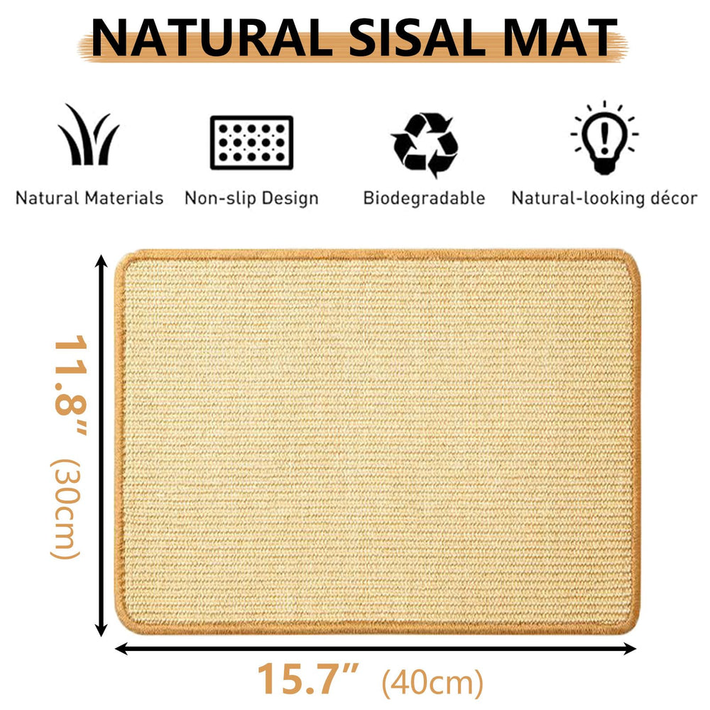 Oncpcare scratch mat placed inside cage for versatile play and rest