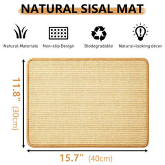 Oncpcare scratch mat placed inside cage for versatile play and rest