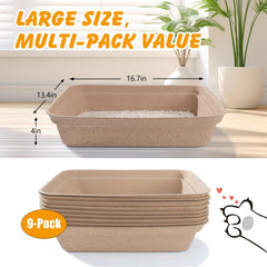 Ondware heavy-duty litter box made of recycled cardboard that maintains shape.