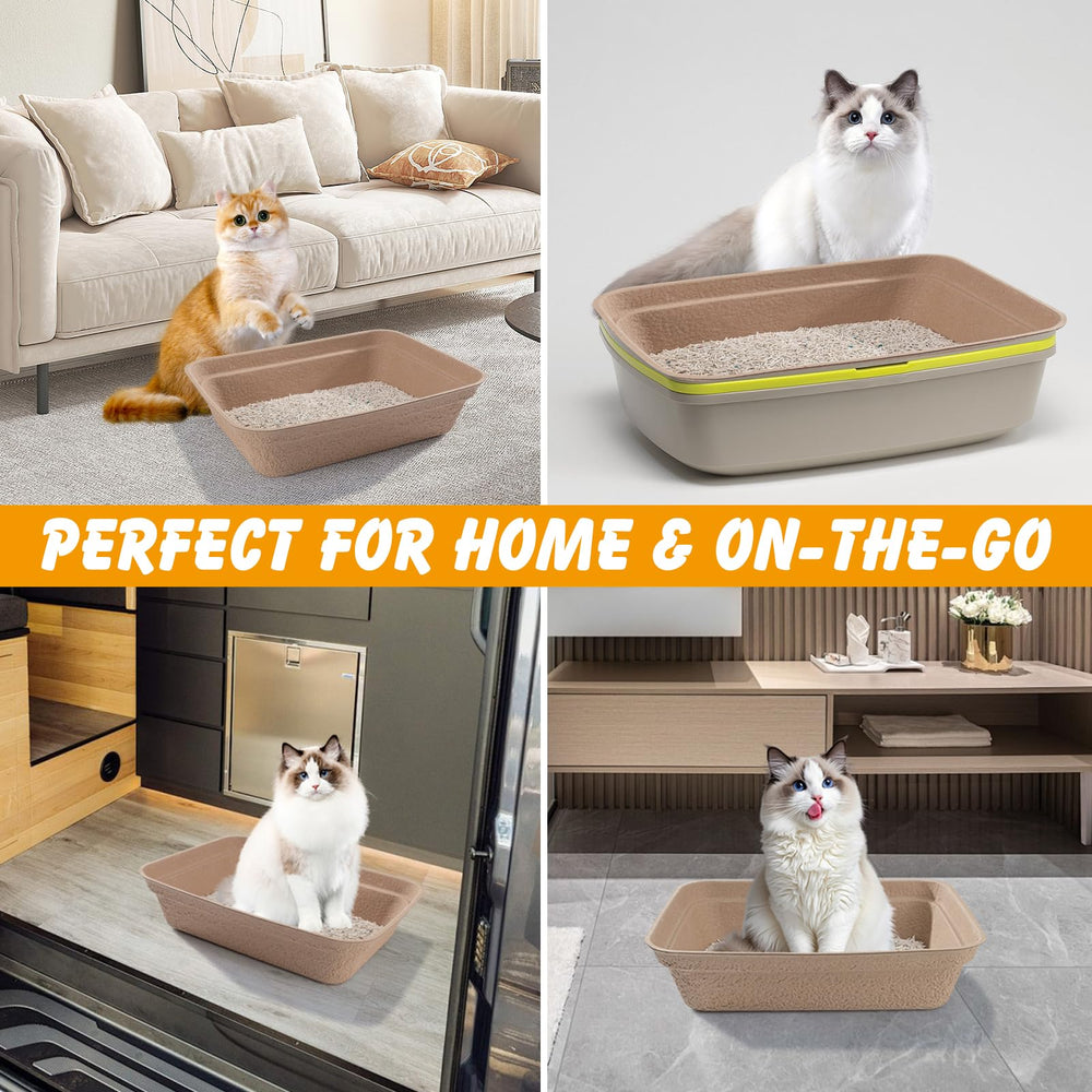 Ondware odor-control litter box helps keep spaces smelling fresh between changes.