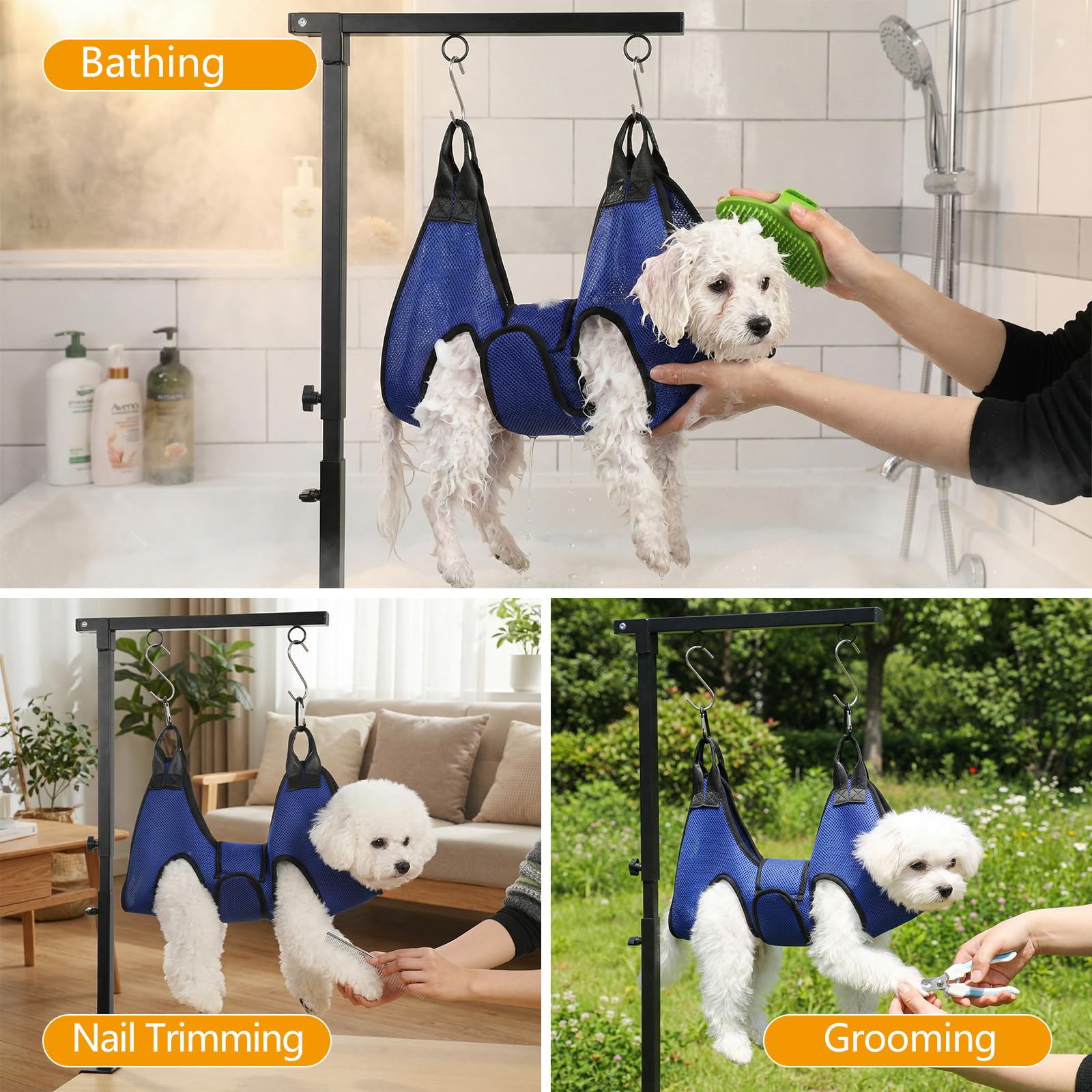 Ondware dual hanging options increase restraint flexibility for comfort and safety.