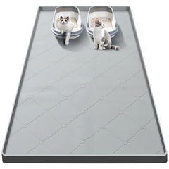 Ondware Large Cat Litter Mat shows expansive coverage to reduce litter scatter.