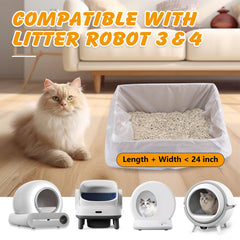 Ondware litter robot compatible bags designed for self-cleaning boxes