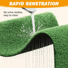 ondware potty-training solution with realistic grass to guide puppies