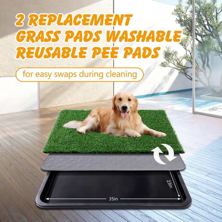 Ondware replacement grass mats 2-pack for constant hygiene and quick swaps.