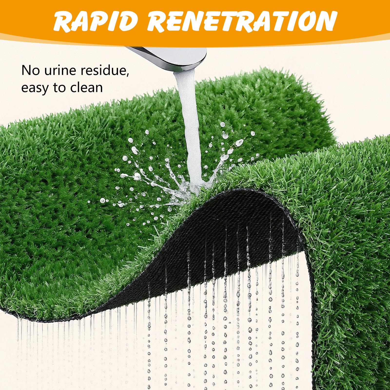 Ondware replacement grass pads two-pack for quick swaps.