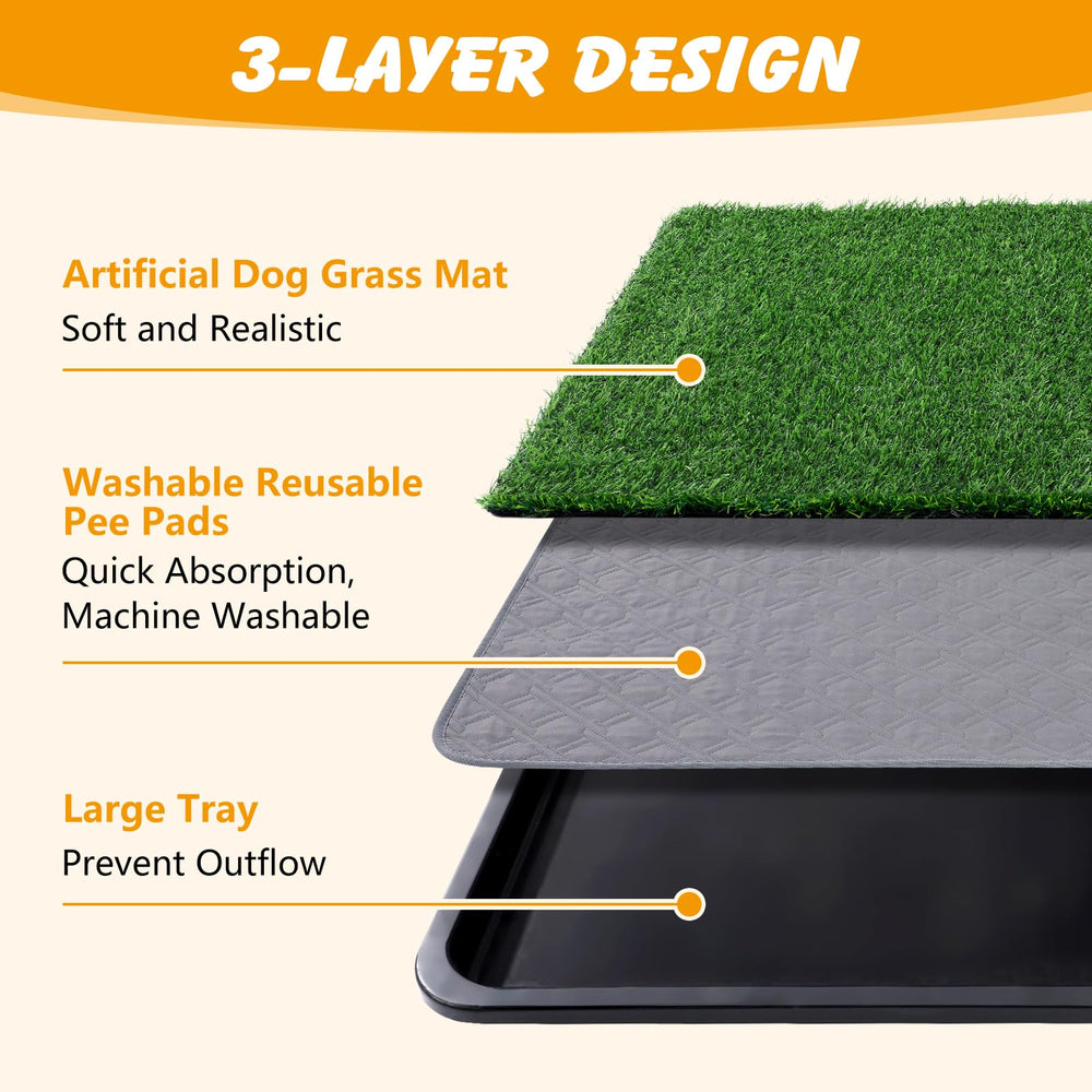 Ondware washable pee pads 2-pack are machine washable for easy cleanup.
