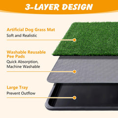Ondware washable pee pads 2-pack are machine washable for easy cleanup.