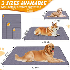 Ondware waterproof non-slip pet pad stays in place on smooth floors.
