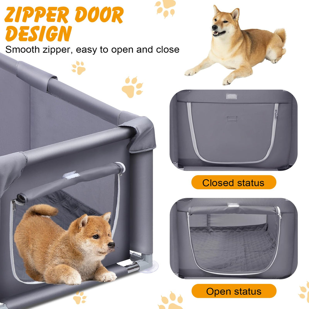 ondware whelping box design supports safe, spacious whelping with parent dogs.