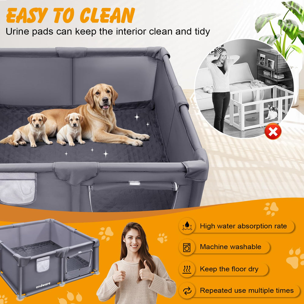 ondware whelping box easy assembly for quick setup indoors or outdoors.