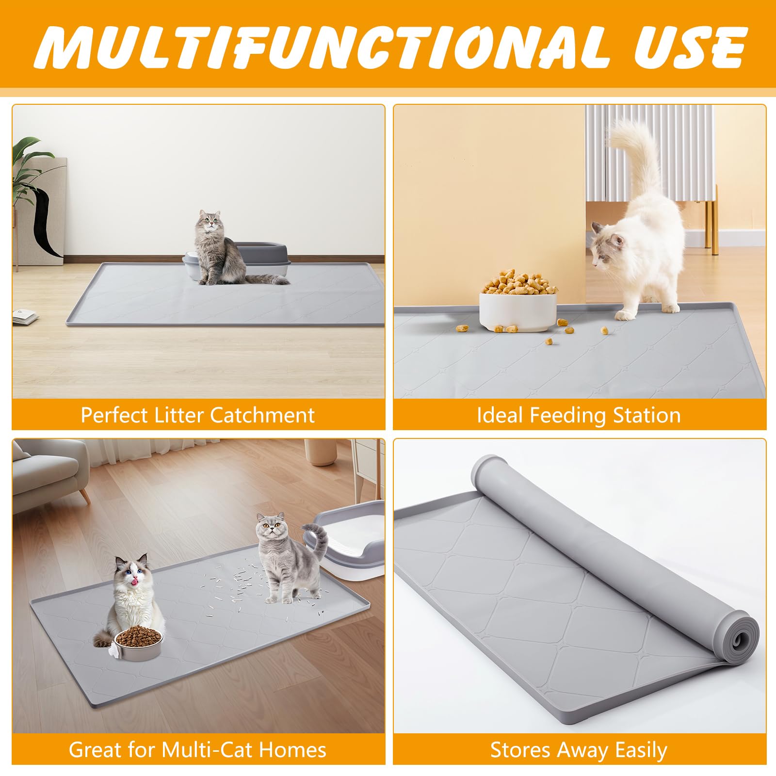 Ondware wide coverage supports multi-cat households and various litter box setups.