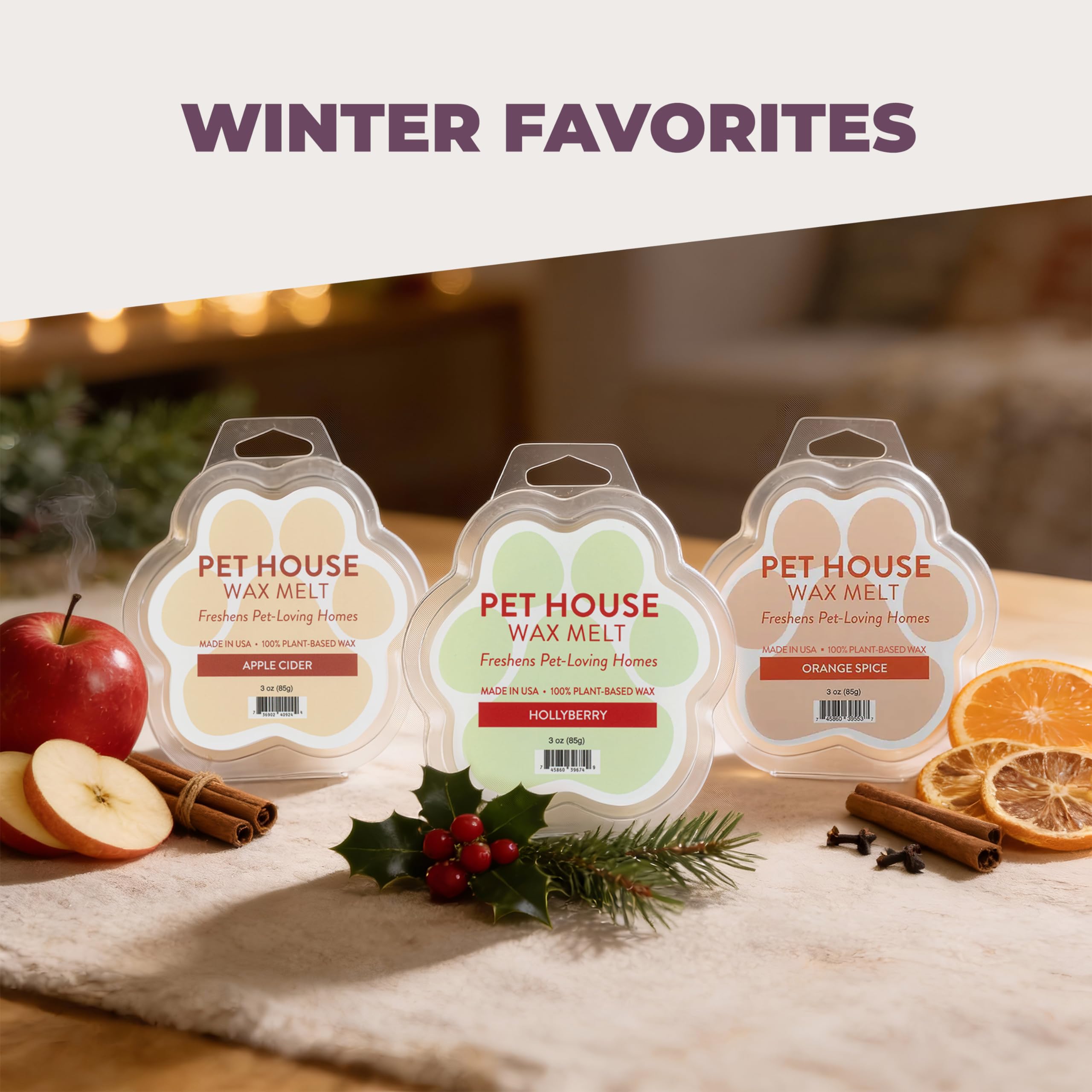 One Fur All lavender-green-tea melts offer a pleasant aroma suitable for pet households.