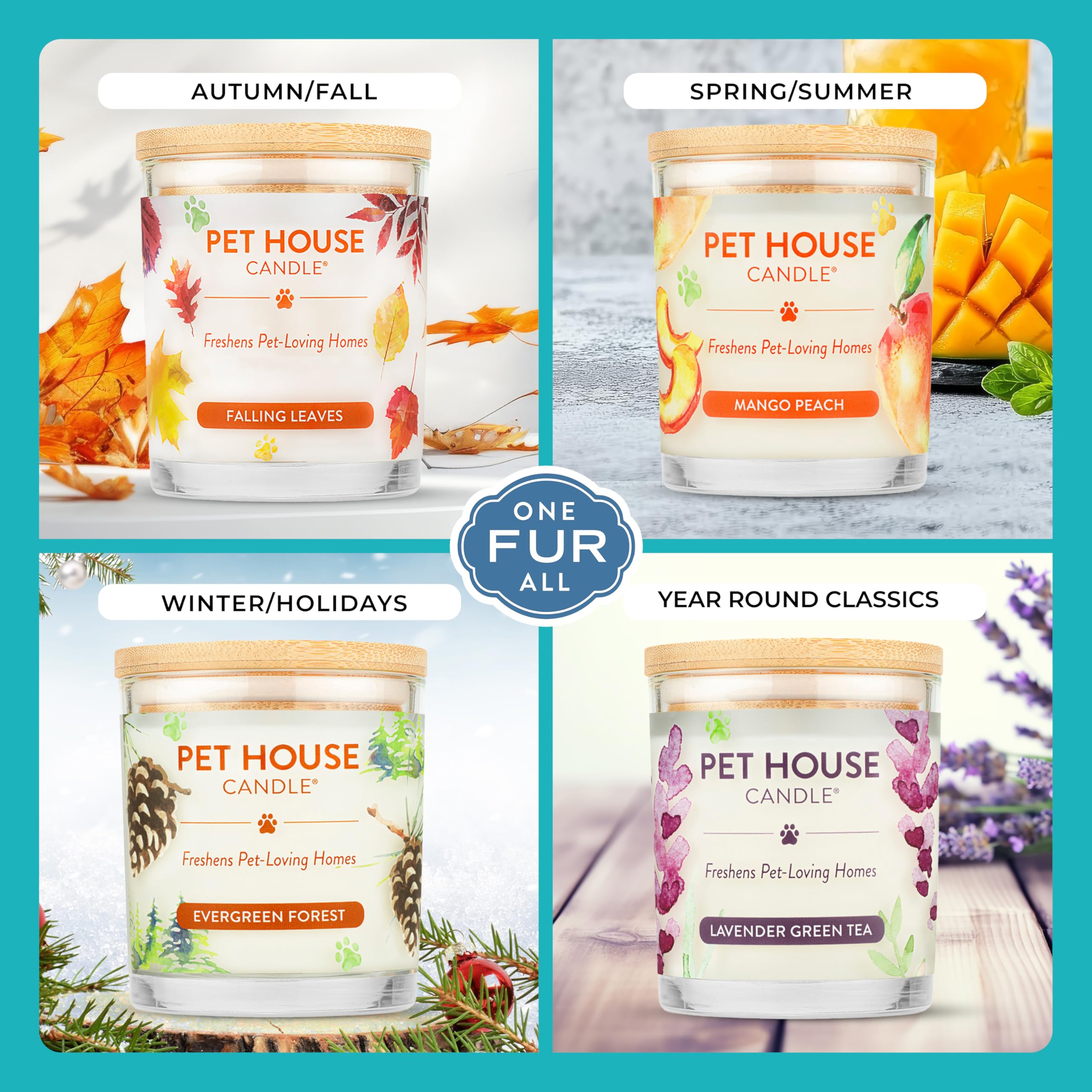 One Fur All packaging image showing USA-made, dye-free design