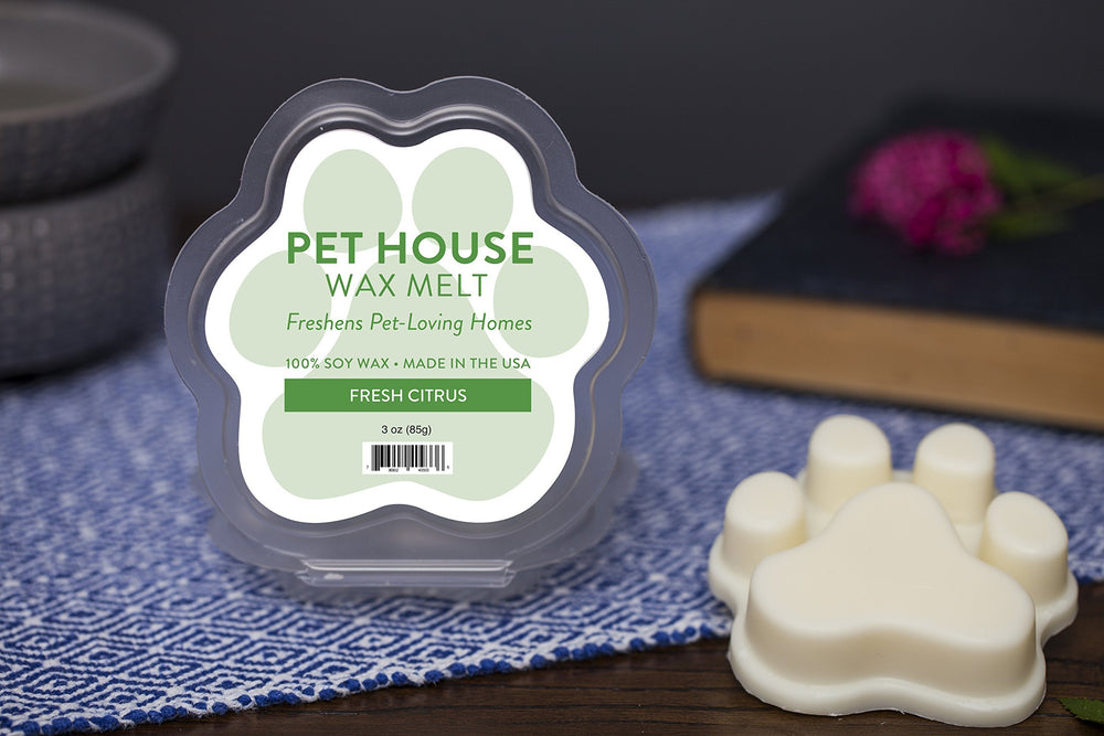 One Fur All Pet House Wax Melts paw-shaped tarts ready to melt in your warmer.